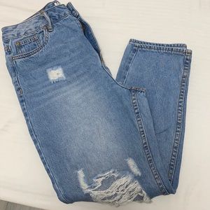 Urban Planet high waisted ripped mom jeans